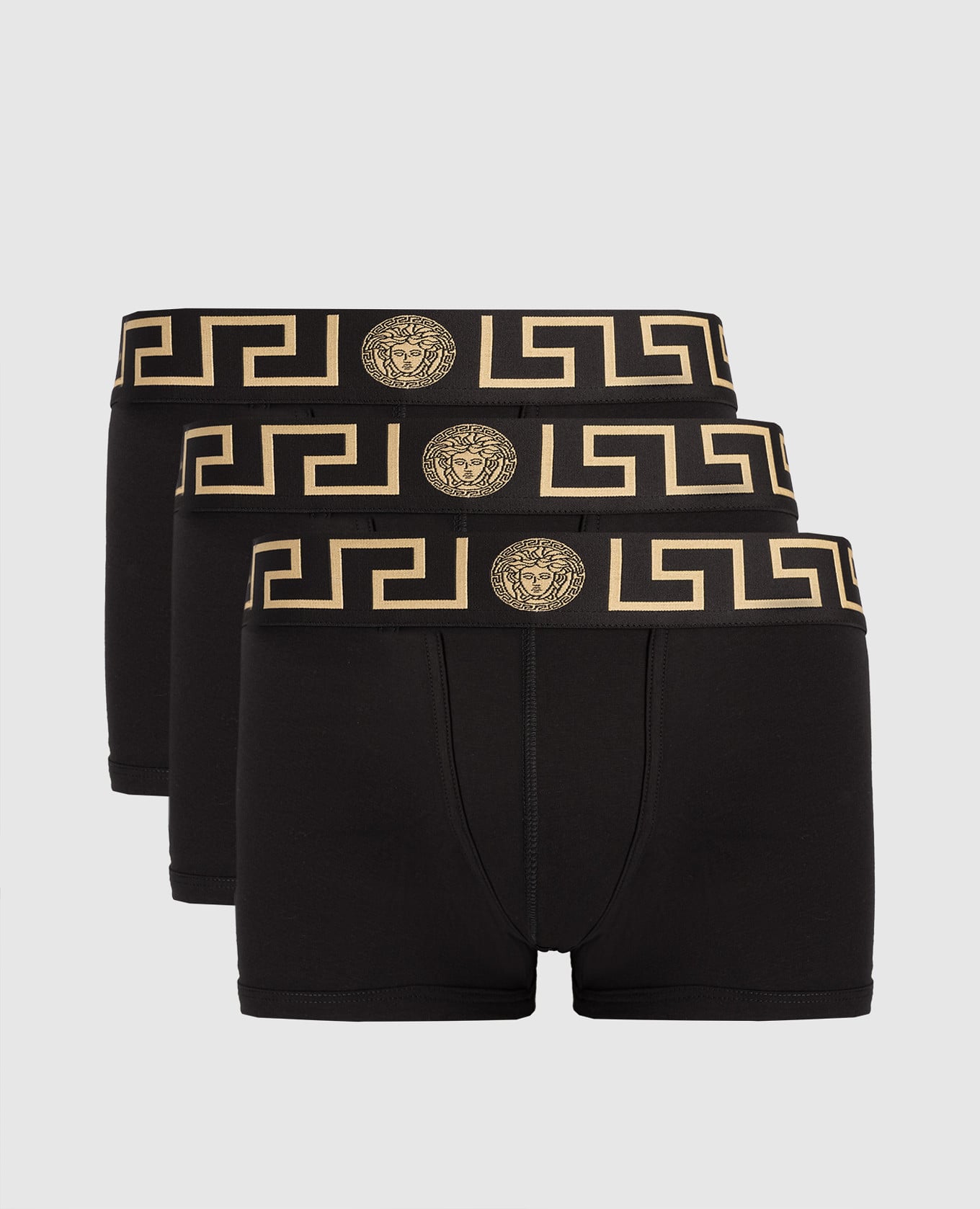 Набор черных трусов-боксеров с эмблемой