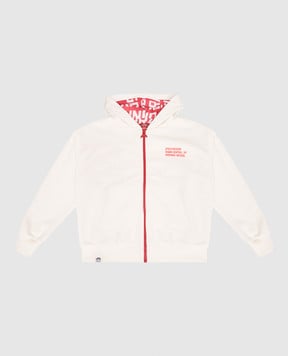 Sprayground Дитяча біла спортивна куртка Shark SPY1385EIVO