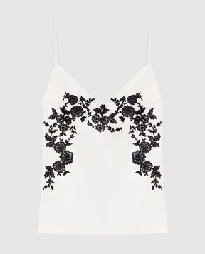 Ermanno Scervino Белый топ с кружевом D482L319APXZV