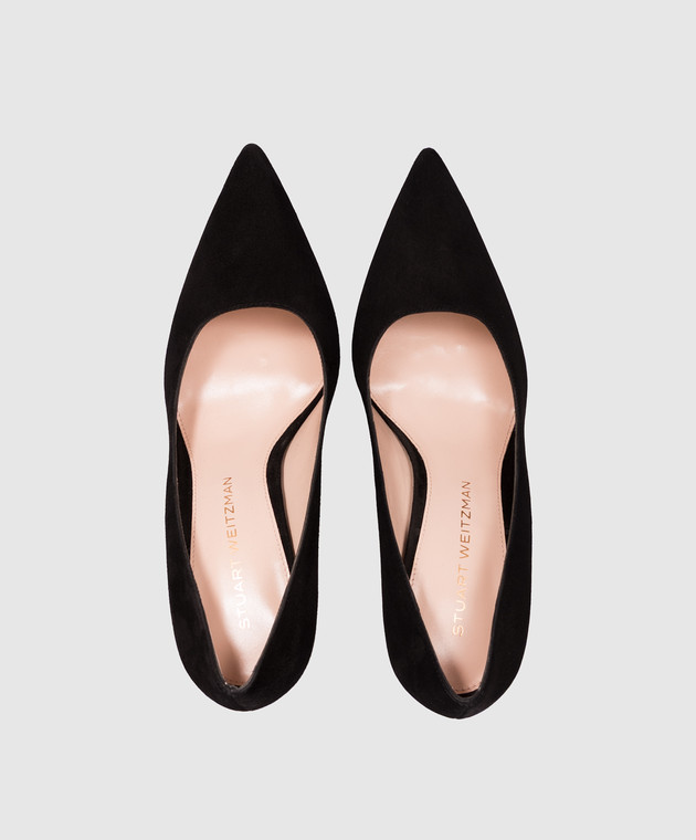 Stuart Weitzman Черные туфли замшевые POWER SJ954 изображение 4