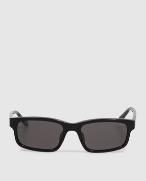 Balenciaga Чорні сонцезахисні окуляри Daily Rectangle 870678T0039