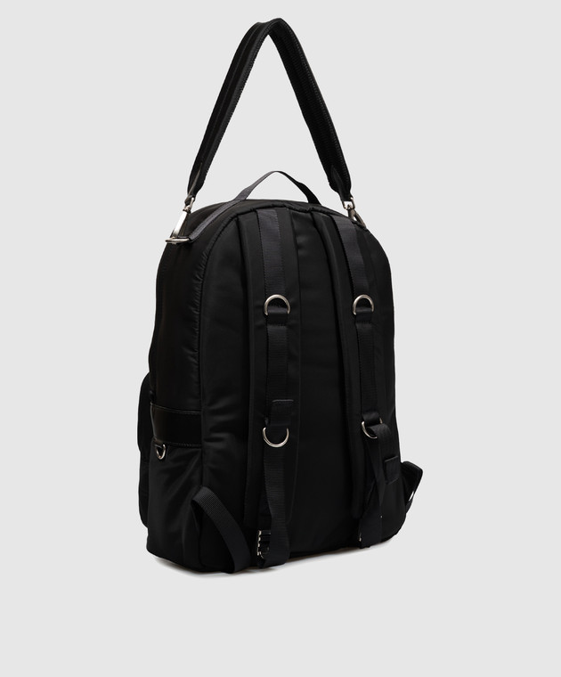 Balenciaga Черный рюкзак с тиснением логотипа A000HE2ACPU изображение 3