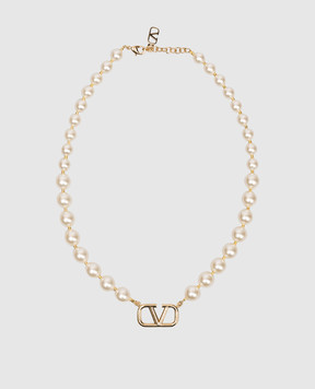 Valentino Біле намисто з емблемою VLogo 8W2J0P13UXM