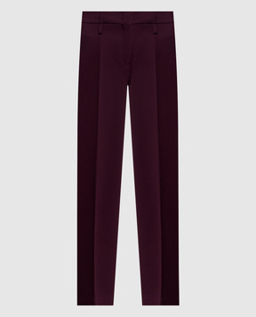 Ermanno Scervino Бордовые штаны D496P310ILM