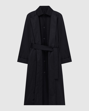 Carven Черный утепленный плащ с шелком 6262K21052