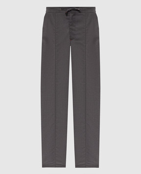 ISAIA Серые брюки из шерсти PNC053P9010