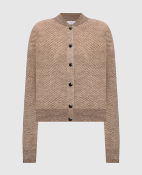Brunello Cucinelli Бежевий кардиган з вовною MGG270506P