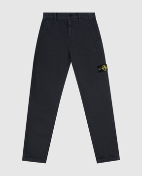 Stone Island Дитячі сині штани з логотипом K2S163100002S010414
