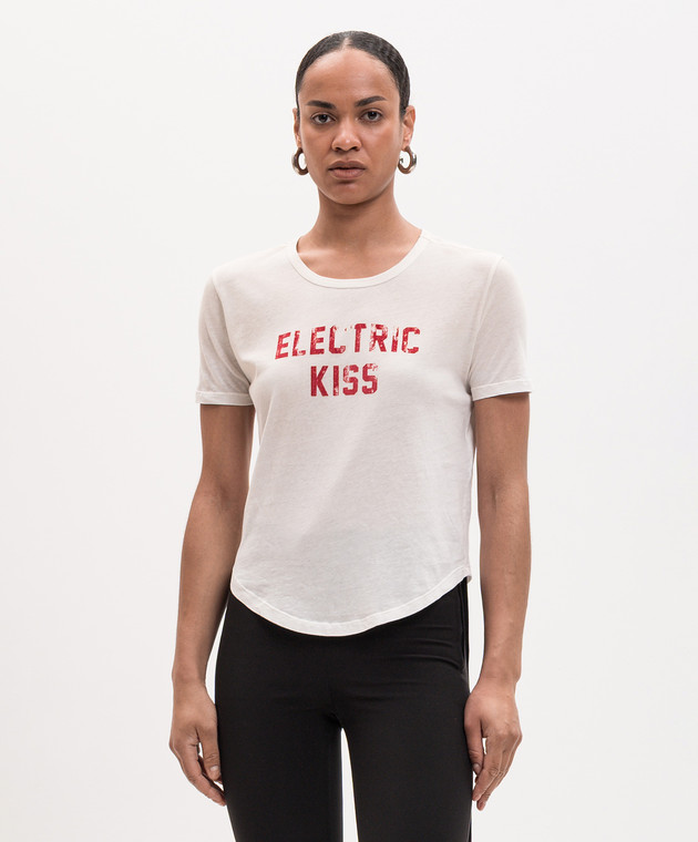 Ann Demeulemeester Футболка Floor Micro цвета айвори B0013923FA740 изображение 3