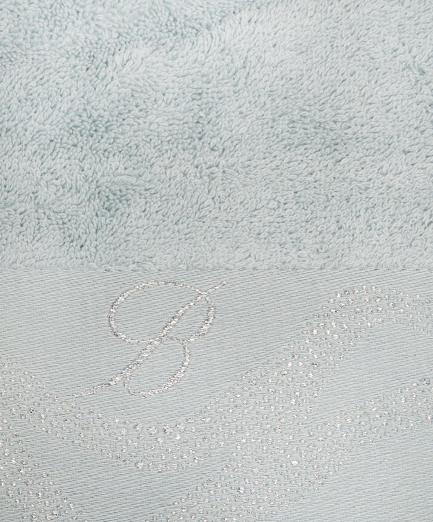 Blumarine Home Набор голубых махровых полотенец Crystelle с вышивкой 5 шт H0000230044 изображение 3
