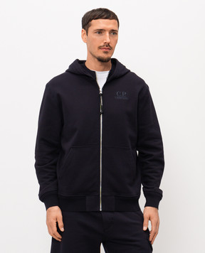 C.P. Company Синя спортивна куртка з вишивкою логотипа MSS025A005086W