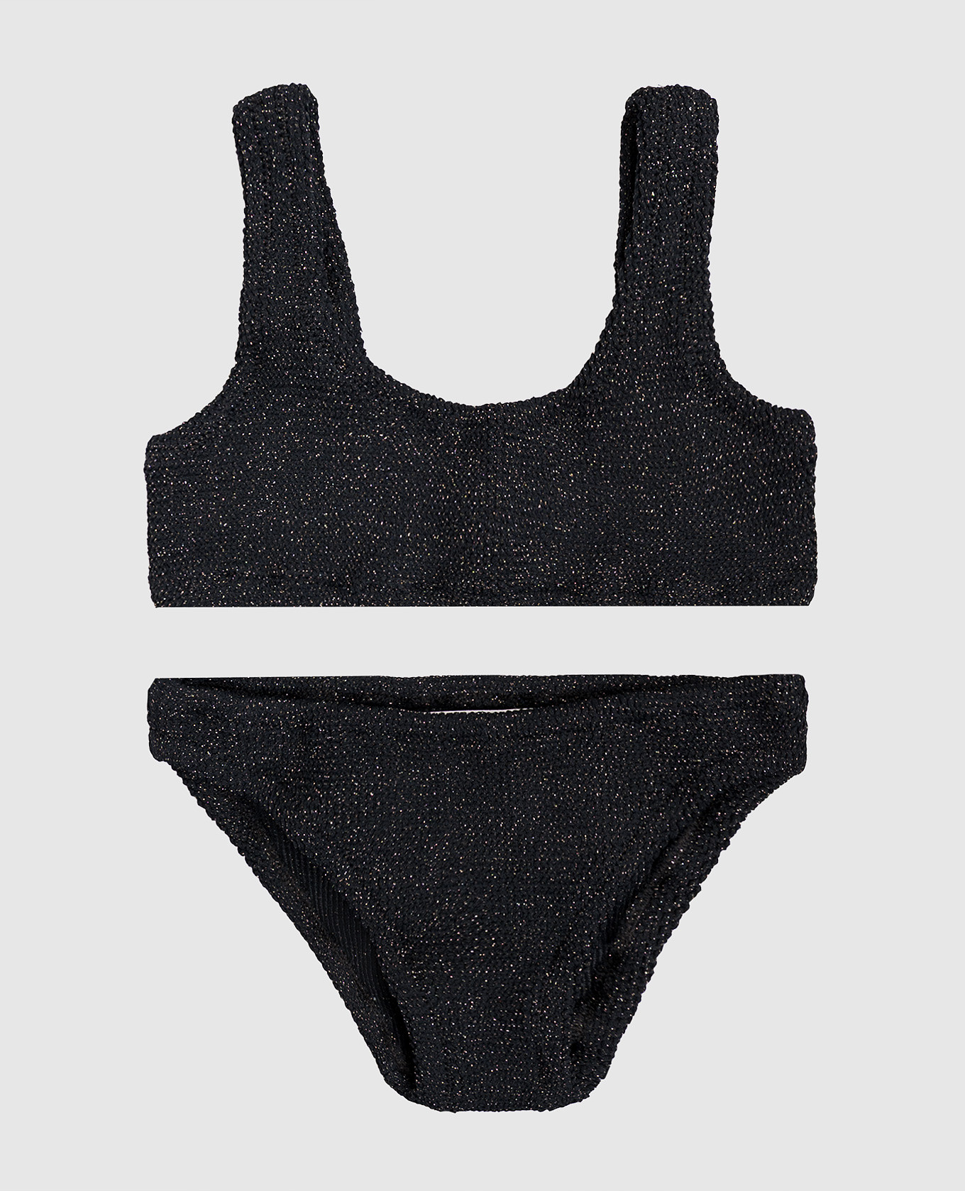 

Детский черный купальник Baker с люрексом, Раздельные купальники