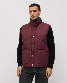 Brunello Cucinelli Бордовый пуховый жилет MV4071658