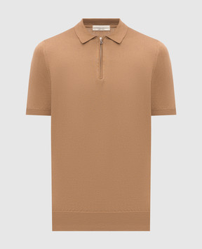 Cashmere&Whiskey Коричневе поло із шовком FS05