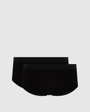 Tom Ford Набір чорних трусів-бріфів з логотипом T4XC11040