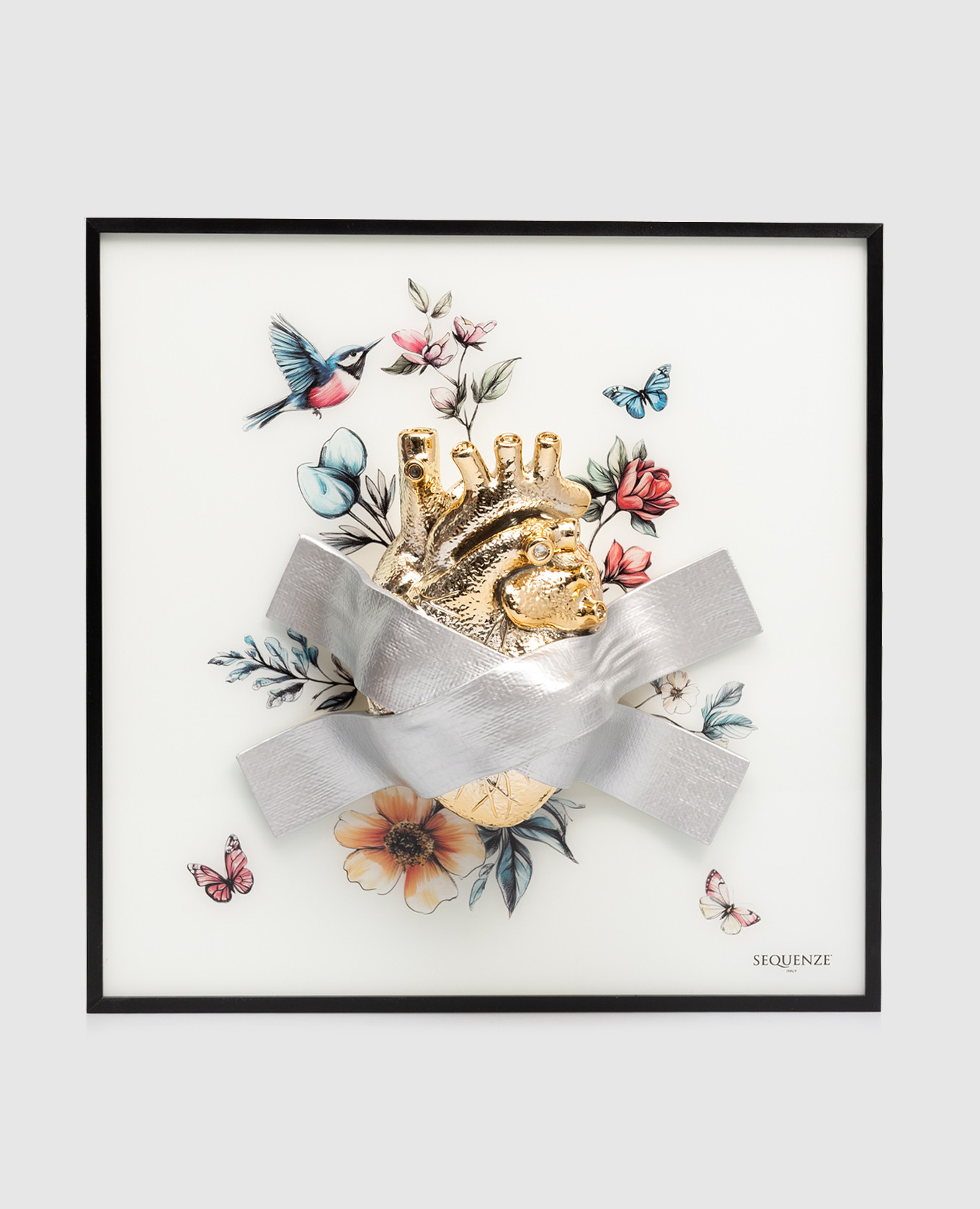 

Картина на стену Back to life с декоративным элементом в виде анатомического сердца, Белый, Декор