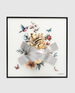 Sequenze Картина на стіну Back to life з декоративним елементом у вигляді анатомічного серця PZ0622