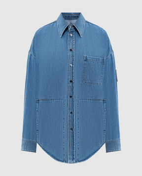 Missoni Голубая рубашка джинсовая с патчем логотипа DS26SJ0NBW00ZB