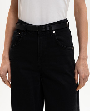 Sofie D`Hoore Черный кожаный ремень VARNIA VARNIA25LNA