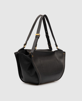 Gianni Chiarini Черная кожаная сумка-тоут Bloom BS12226RNGDBLTU