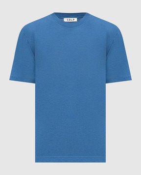 CDLP Синя футболка прямого крою MTO016012101