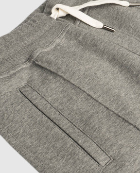 Brunello Cucinelli Дитячі сірі джогери BM831E331C