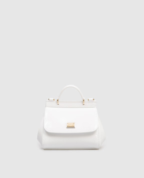 Dolce&Gabbana Дитяча біла шкіряна лакована сумка Sicily EB0003A1067