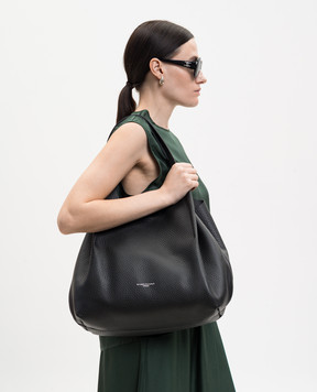 Gianni Chiarini Черная кожаная сумка-тоут Dua BS9720RNGDBLTU