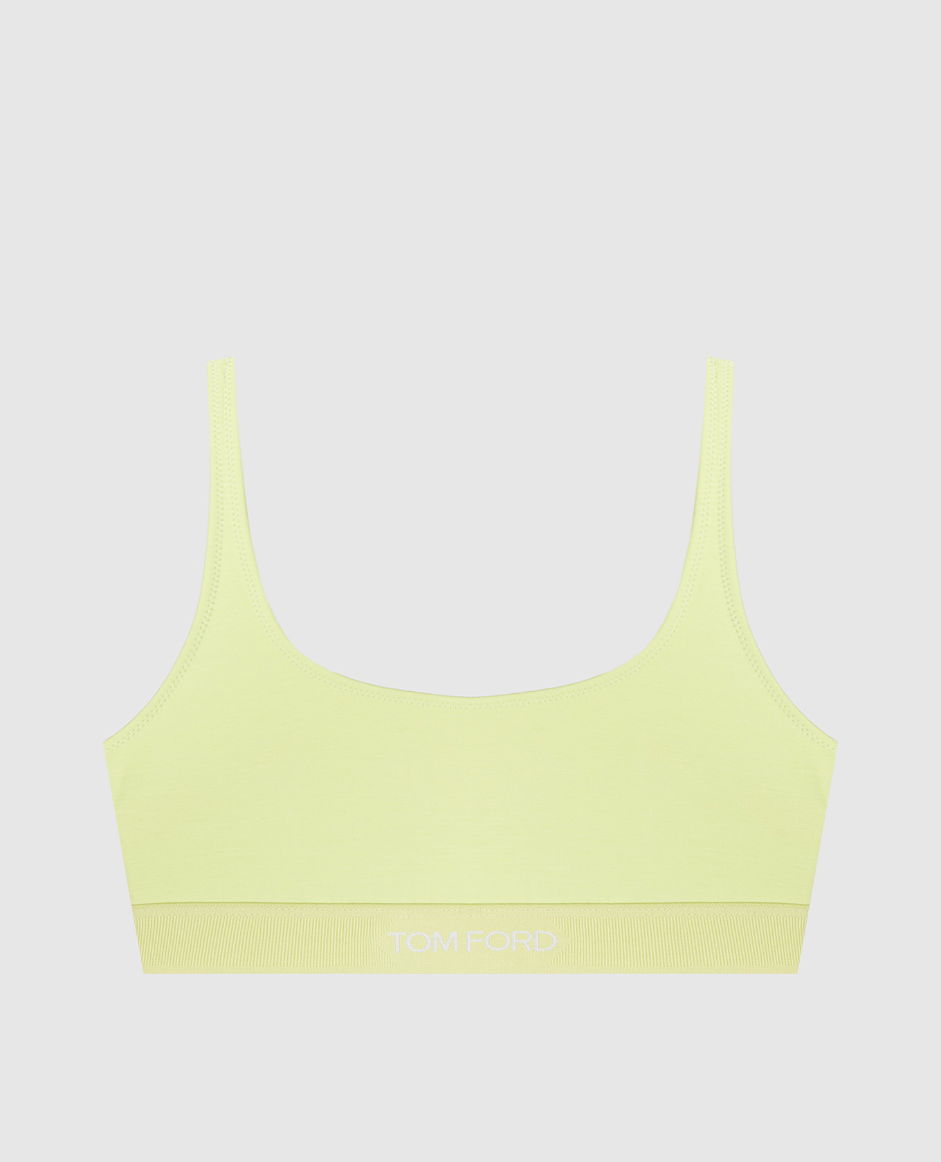 Зеленый топ с узором логотипа