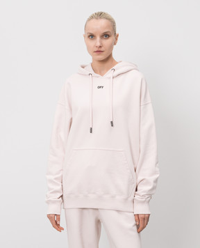 Off-White Рожеве худі з принтом Paint Arrow 44MBB085S26F00J