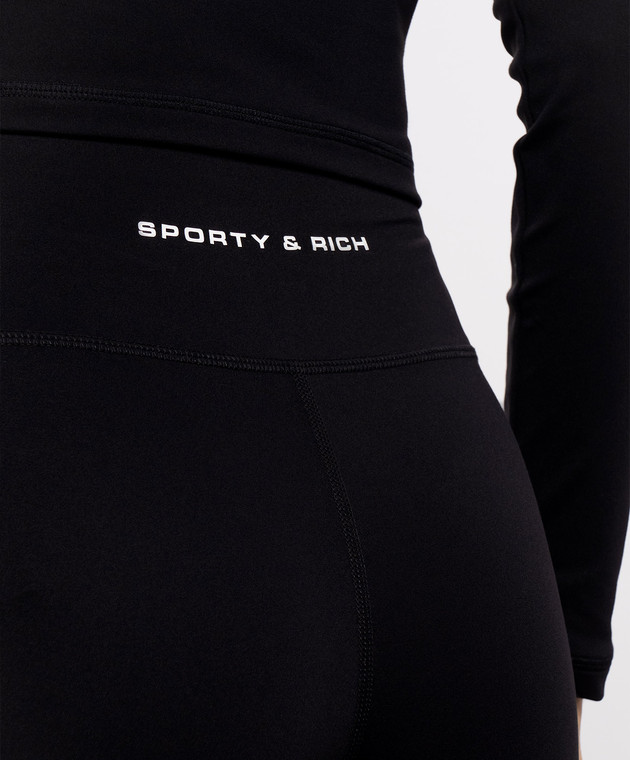 Sporty & Rich Черные шорты SH00388315BA01 изображение 5