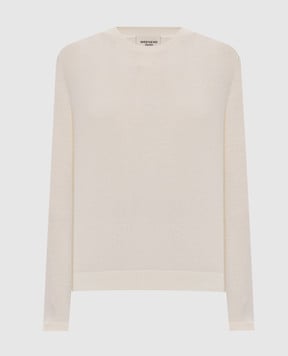 Max Mara Weekend Джемпер SICILIA кольору айворі з шовком та вовною WKDSICILIA