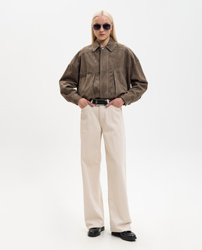 ARMA Замшева коричнева куртка Frederica 005L26102402