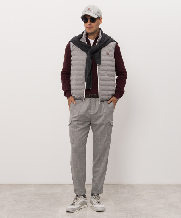 Brunello Cucinelli Бордовый джемпер из кашемира M2200124 изображение 2