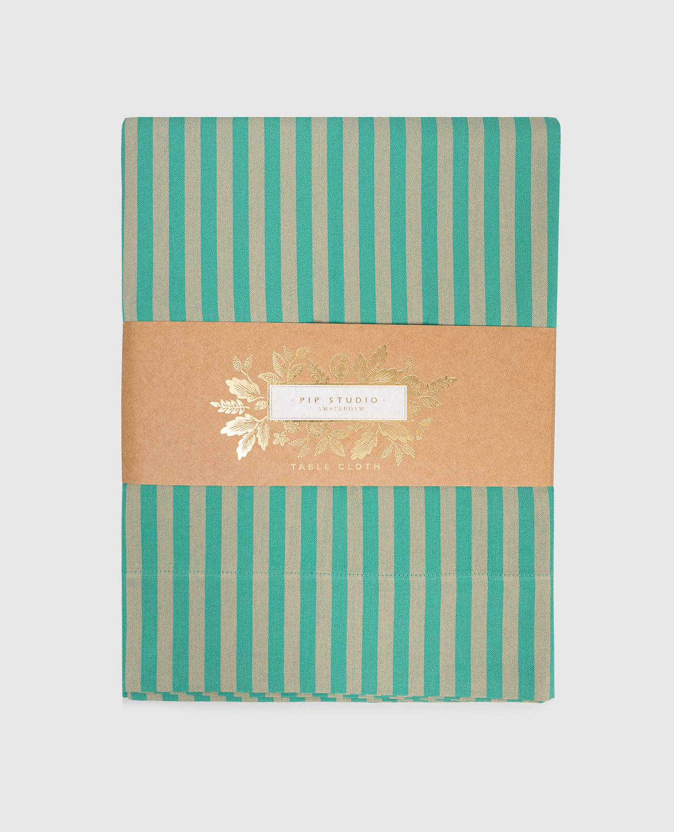 

Зеленая скатерть Stripes с логотипом, Зеленый, Скатерти