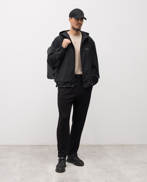 Dolce&Gabbana Черная ветровка с шерстью G9BSQTGK306