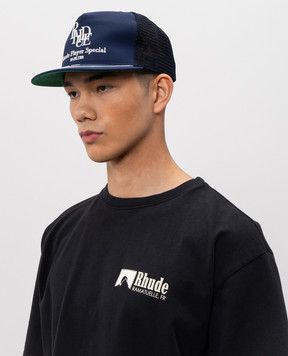 Rhude Синя кепка з вишивкою логотипа RHPS26HA01125