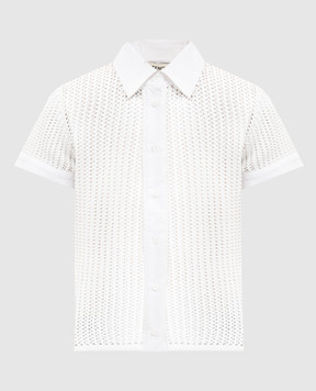 Fendi Белая рубашка с короткими рукавами FZE572AW4N