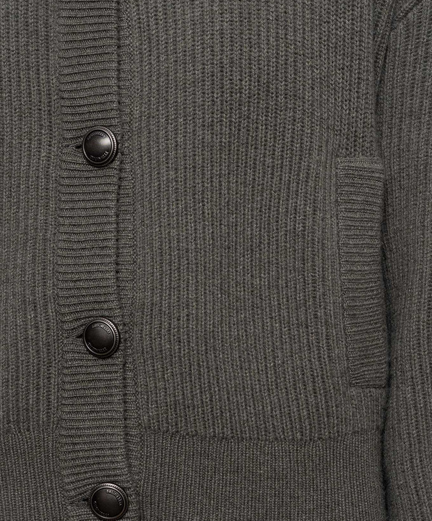 Brunello Cucinelli Зеленый кардиган из кашемира M12750806 изображение 5