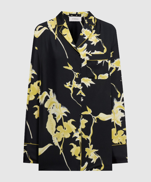 Max Mara Sportmax Черная блуза MANDARE из шелка SPXMANDARE
