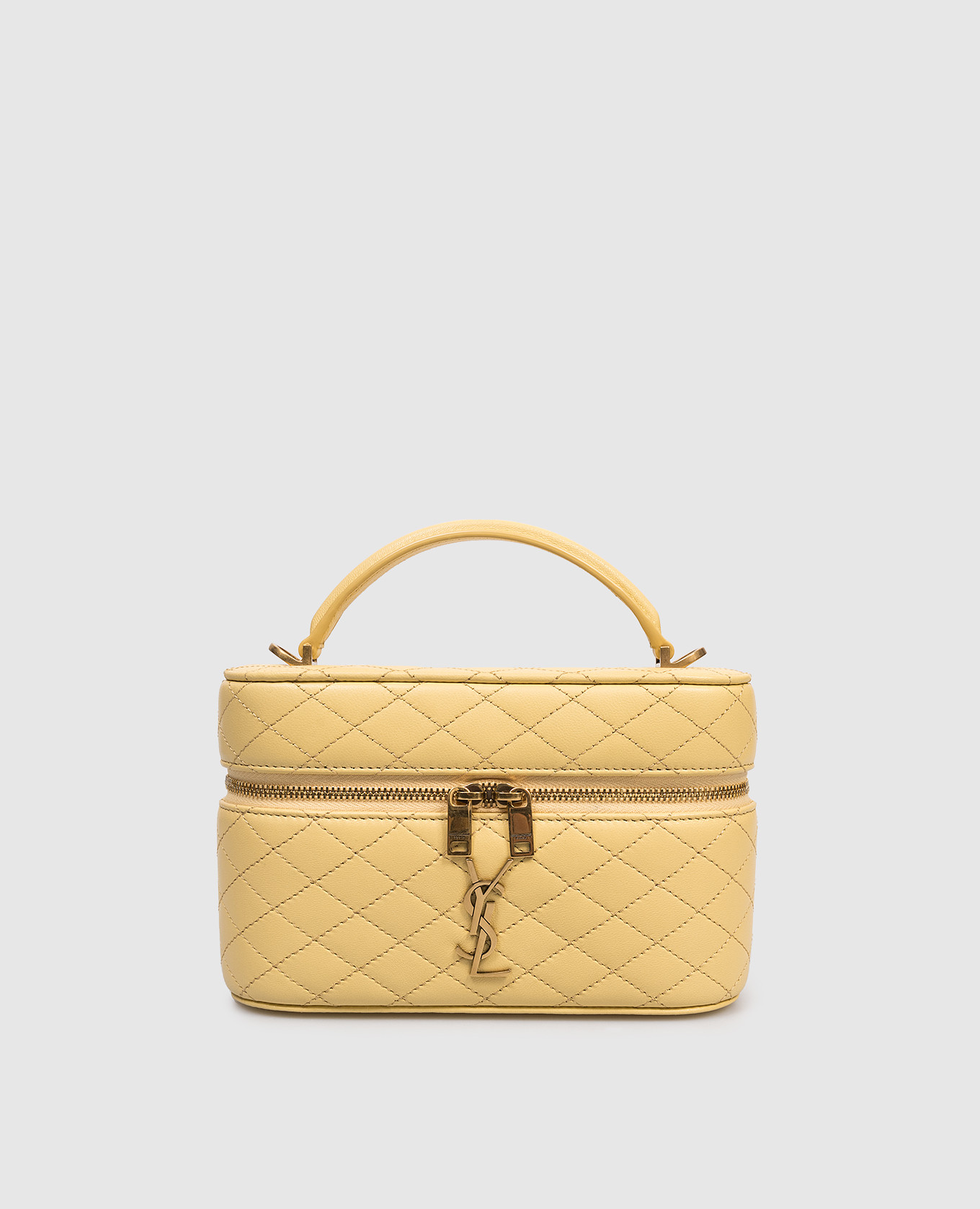 Желтая кожаная сумка GABY