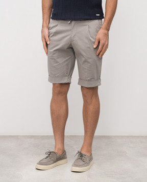 Enrico Mandelli Серые шорты с отворотами GYMSHO5653