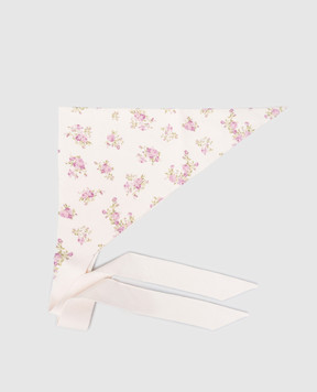 Magda Butrym Розовый платок в принт KNITWEAR22SCARF393526