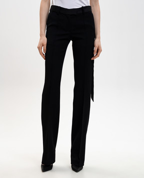 The Attico Чорні штани з вовни 260WCP00285WWW065AA