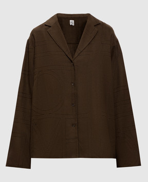 Toteme Коричнева сорочка 251WRT976FB0080