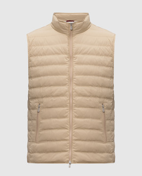 Brunello Cucinelli Бежевий пуховий жилет MV4081797