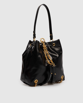 Balmain Черный кожаный рюкзак Pulse GN1GE036LMTE