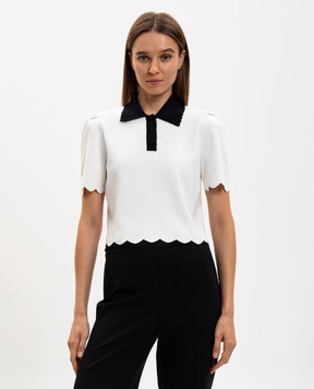 Twinset Біле поло з логотипом 261TP3371