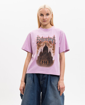 Balenciaga Рожева футболка Sacré Cœur 850990TUVE4