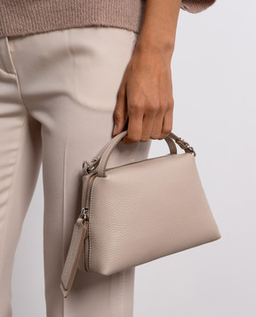 Gianni Chiarini Бежева шкіряна сумка Alifa BS8145COMMGRN
